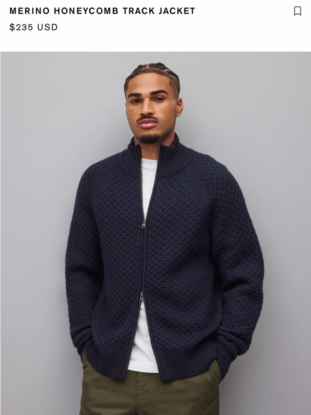 Reigning Champ track jacket